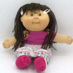 CPK Girl Pretty Crimp N' Curl First Edition 1990 Brown Hair & Eyes Hasbro